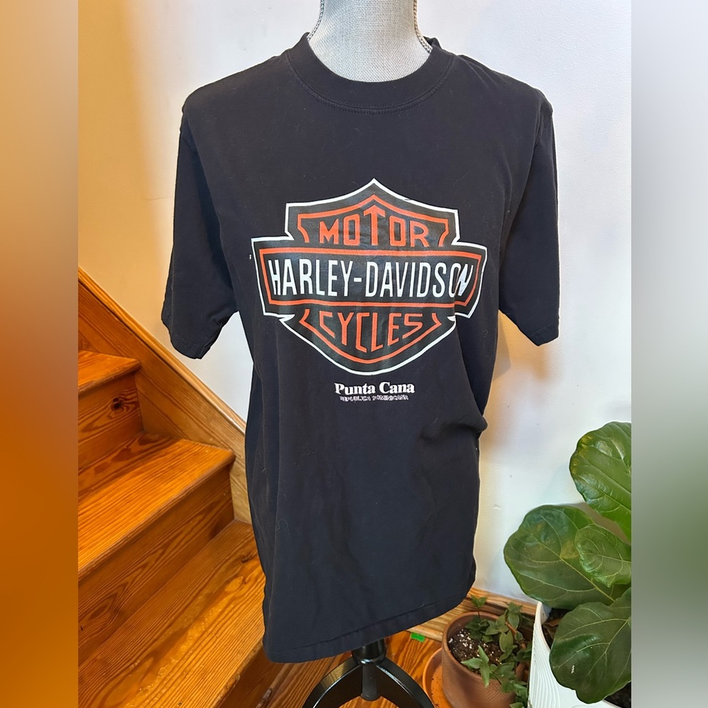 Harley-Davidson Black and Orange Tee
